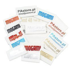 Biały termokurcz 2:1 z nadrukiem dwustronnym, rurka termokurczliwa