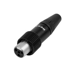 RT4FCT-B NEUTRIK mini XLR female connector with screw locking device