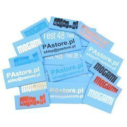 Blue heat shrink tube 2:1 with double-sided printing