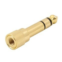 Gwint M5 zakręcana przejściówka z gniazda mały jack na duży jack stereo